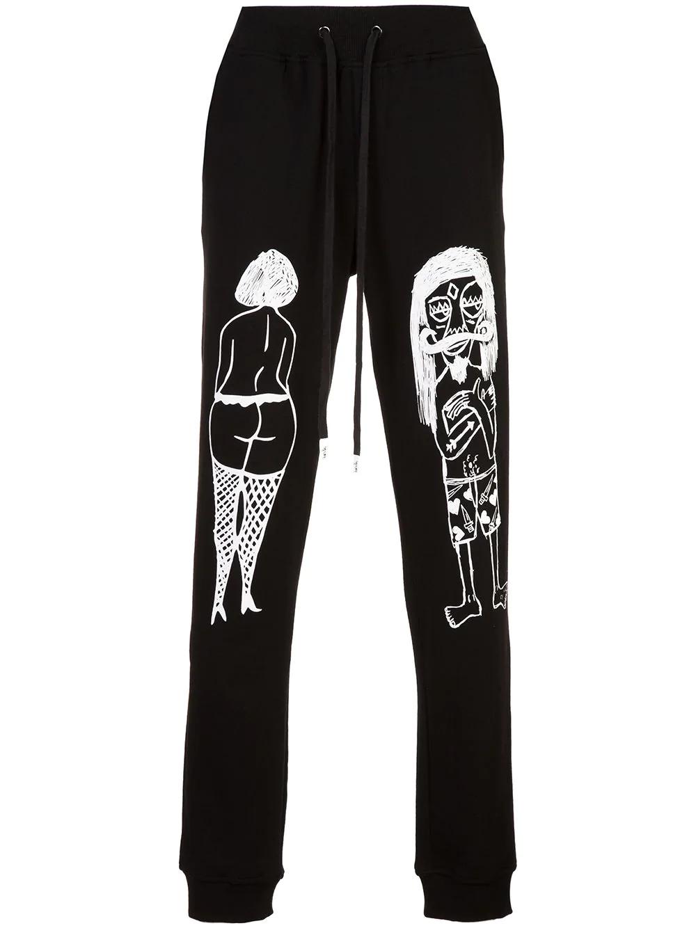 Hotel Couple track pants by HACULLA