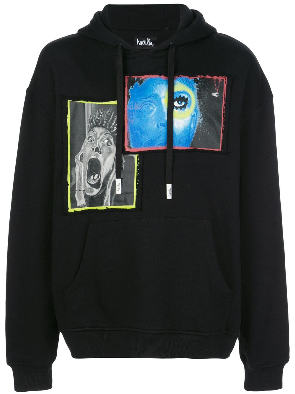 Overlap drop-shoulder hoody by HACULLA
