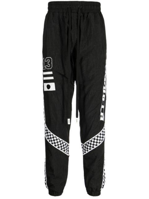 Racer Overload logo-print track pants by HACULLA
