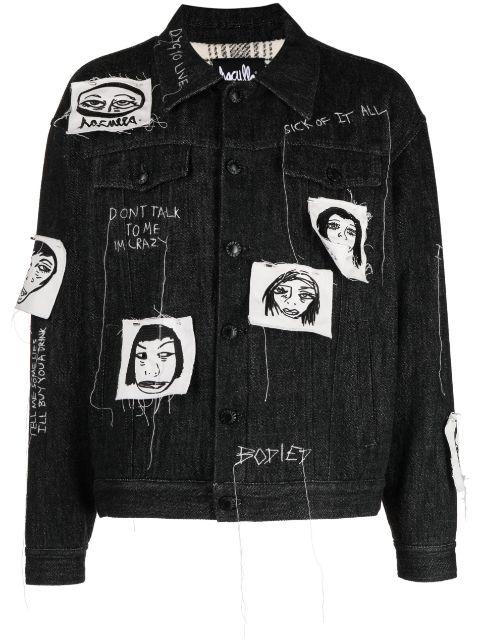 Sick Of It All embroidered denim jacket by HACULLA