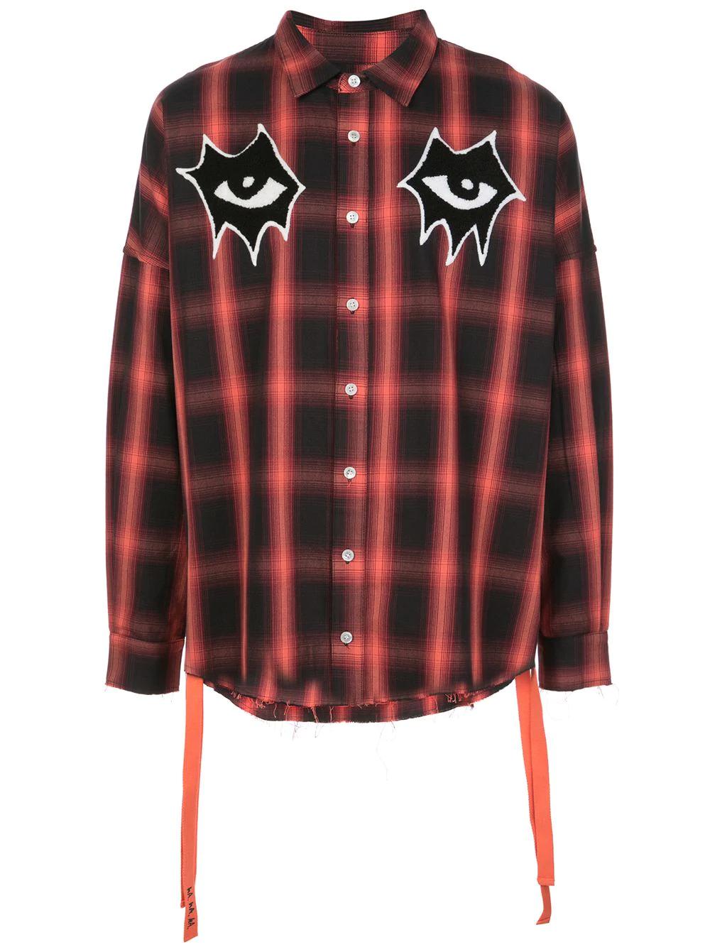 Signature Eyes woven shirt by HACULLA
