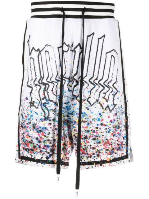 Smothered in Paint basketball-shorts by HACULLA