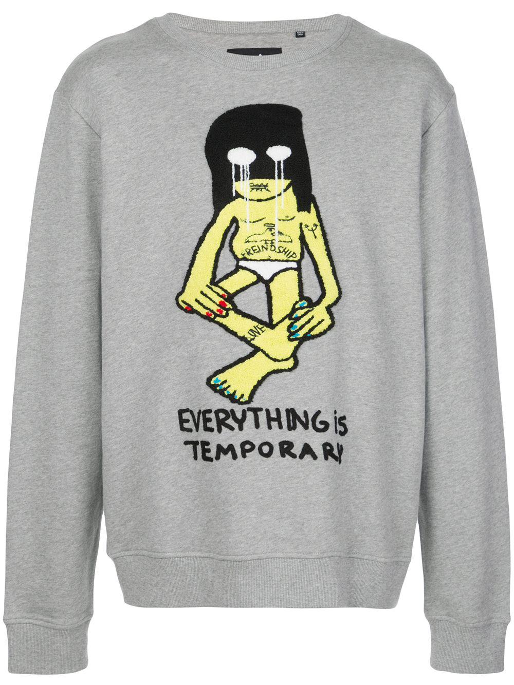 Temporary embroidered sweatshirt by HACULLA