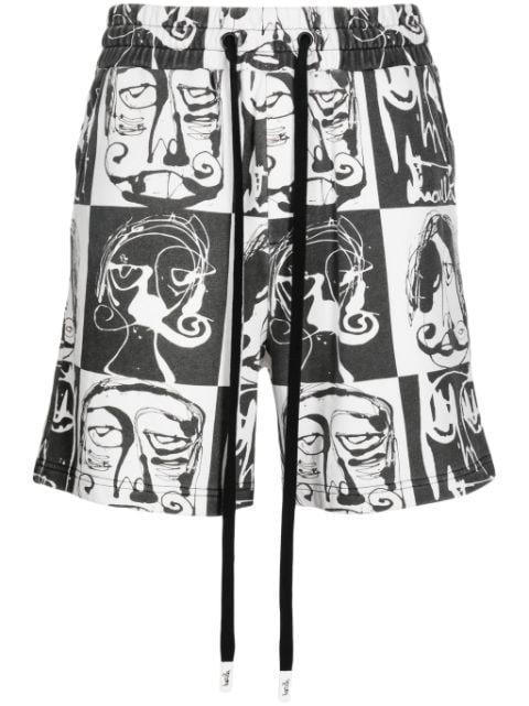 This Is Chess checked track shorts by HACULLA