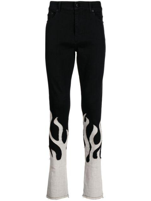 Up In Flames skinny jeans by HACULLA