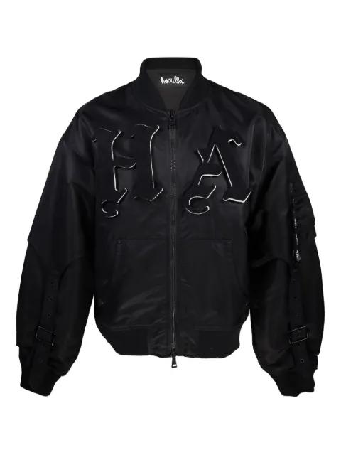 appliqué-embellished bomber jacket by HACULLA