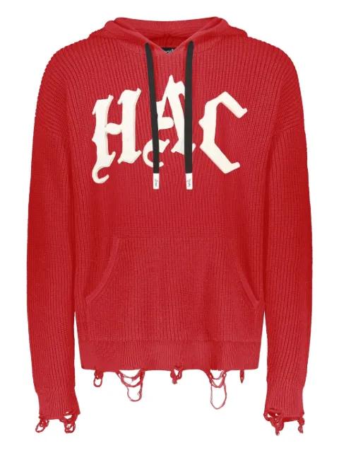 distressed hoodie by HACULLA