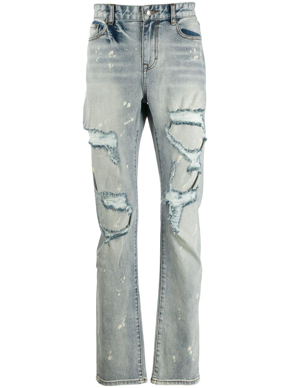 distressed slim fit jeans by HACULLA