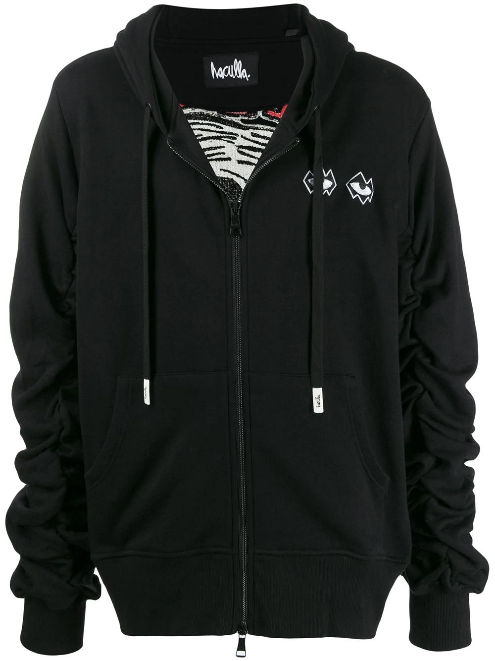 embroidered detail hoodie by HACULLA