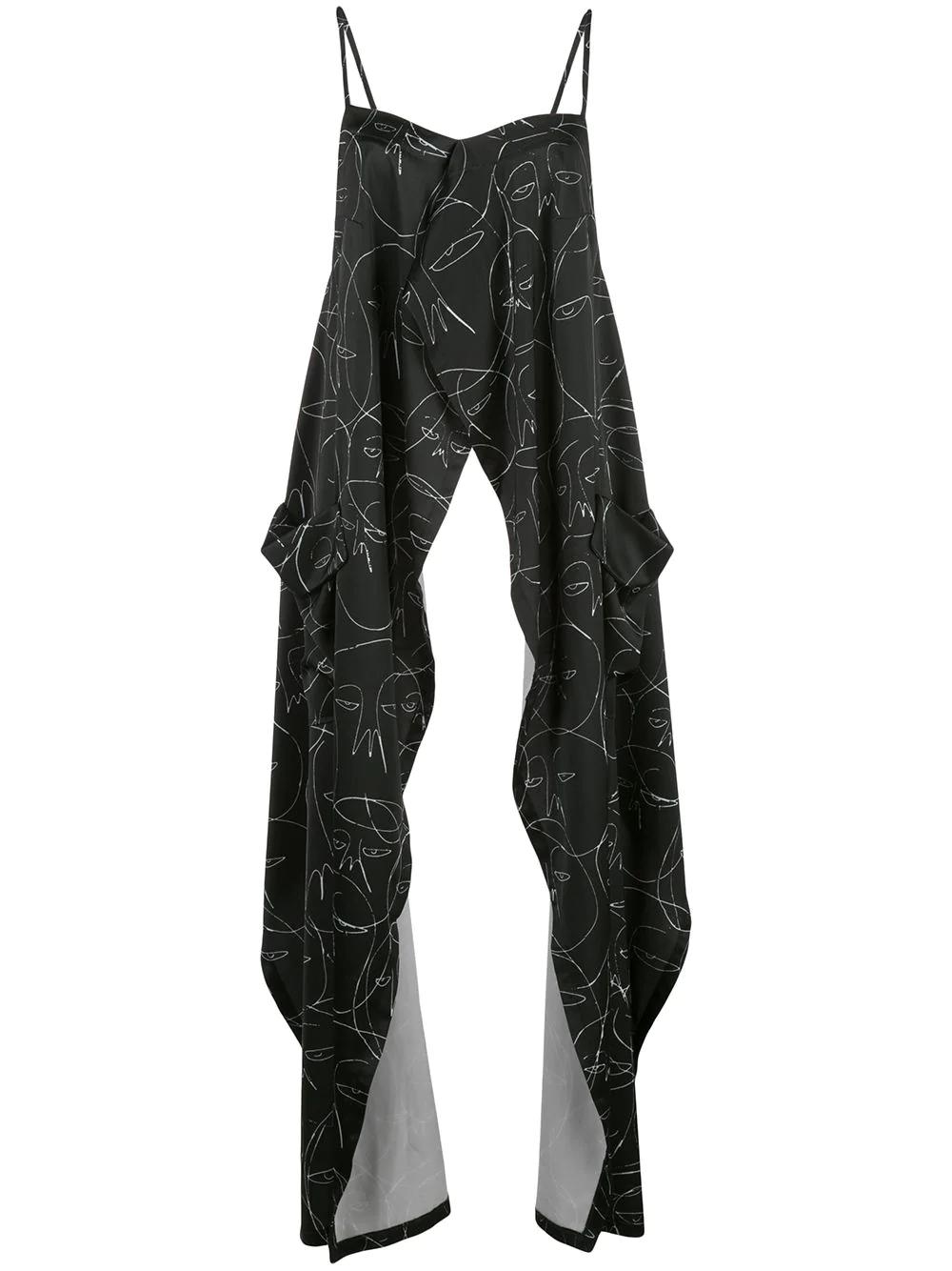 face print longline top by HACULLA