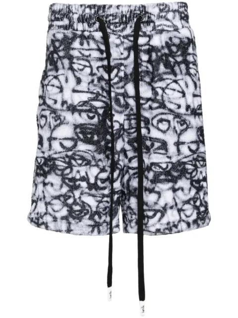 graphic-print shorts by HACULLA