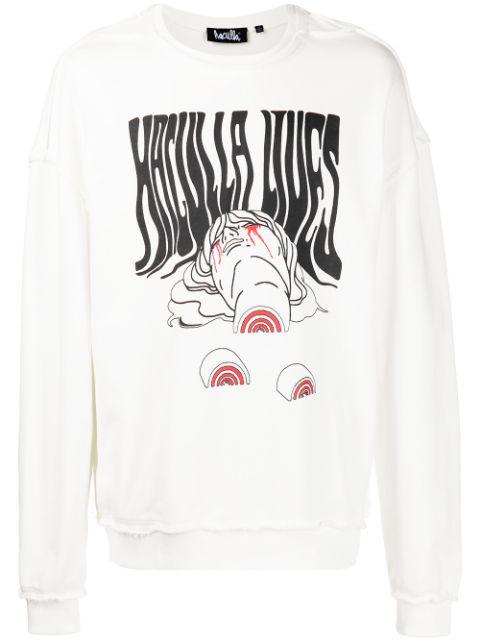 logo-print jumper by HACULLA