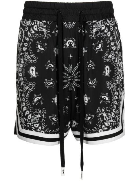 paisley-print basketball shorts by HACULLA
