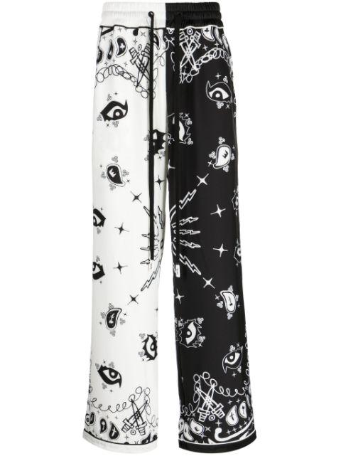 paisley-print straight-leg trousers by HACULLA