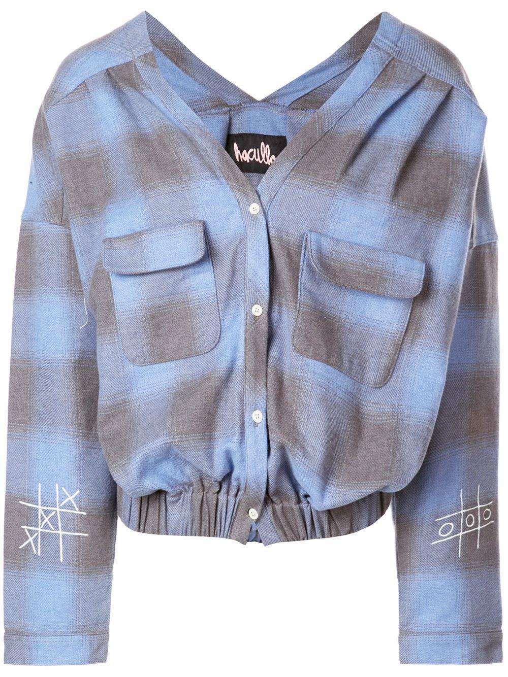 plaid blouse by HACULLA