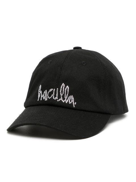 rhinestone-embellished cotton baseball cap by HACULLA
