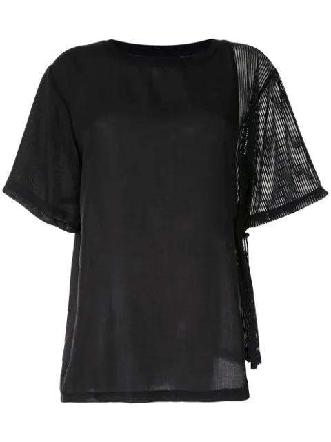 sheer short-sleeve T-shirt by HACULLA