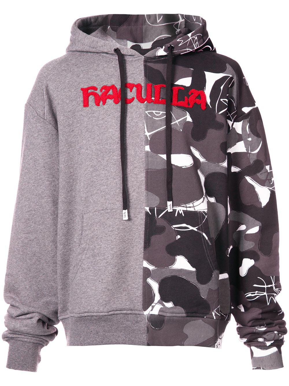 split camouflage hoodie by HACULLA