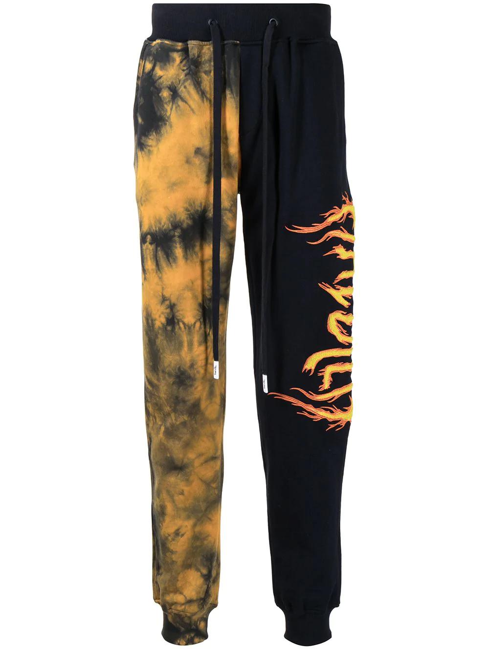 tie-dye print track pants by HACULLA
