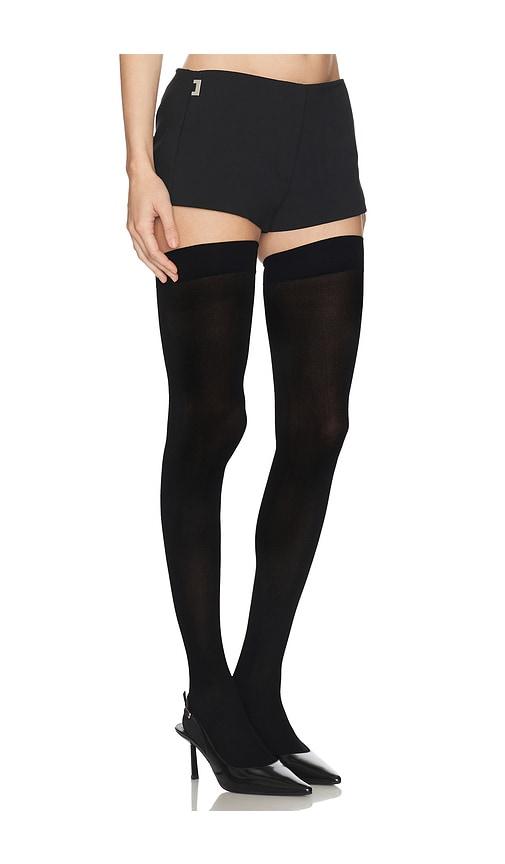 HAELO Brace Waist Tailored Shorts in Black by HAELO