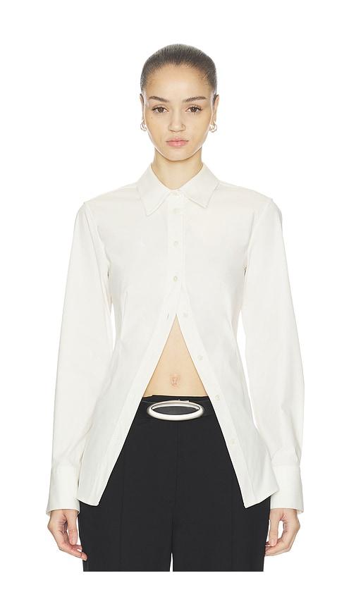 HAELO Cinch Back Shirt in White by HAELO