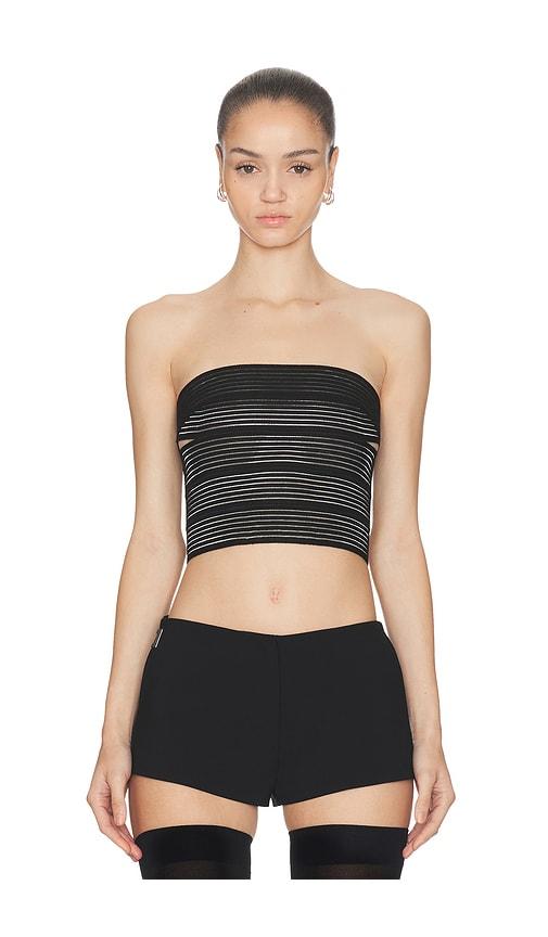 HAELO Elastic Brace Corset Top in Black by HAELO