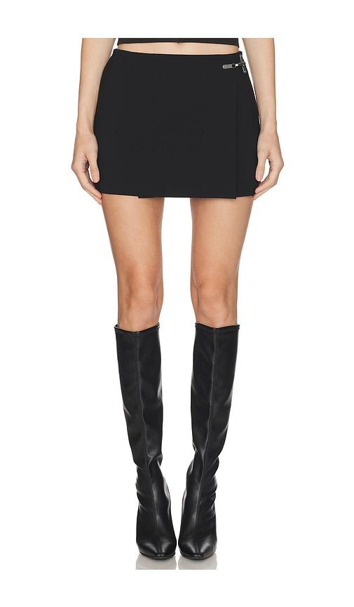 HAELO Lock Construct Skirt in Black by HAELO