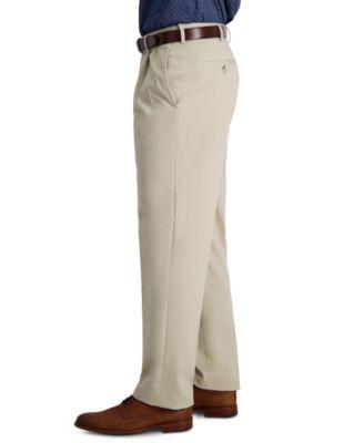 Men's Iron Free Premium Khaki Classic-Fit Pleated Pant by HAGGAR