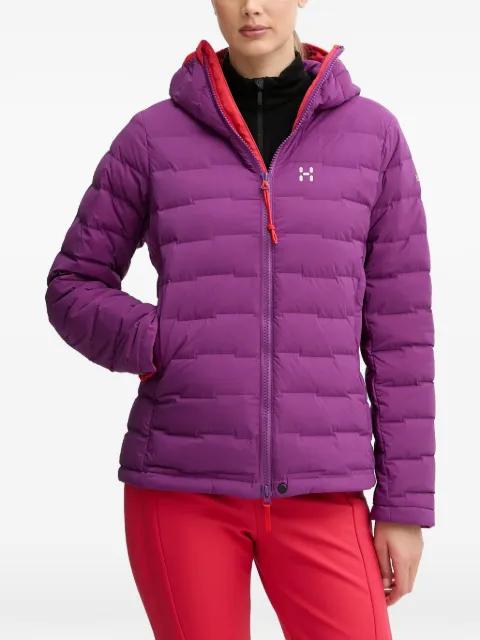 hoodied quilted jacket by HAGLOFS