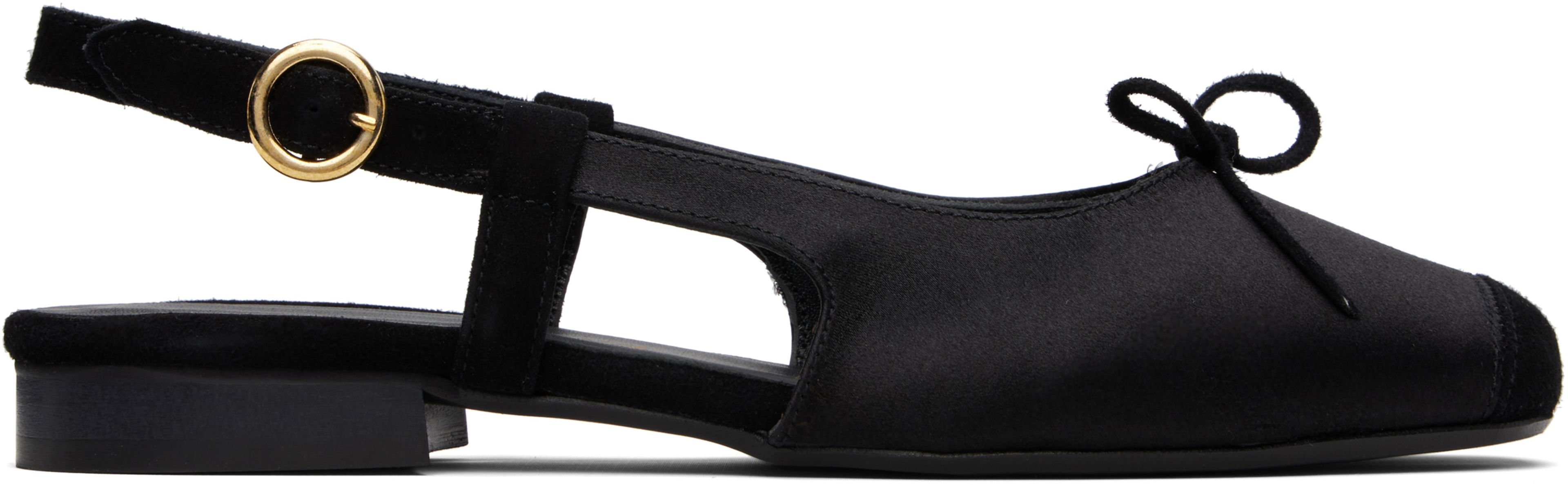 Black Reqins Edition Circee Ballerina Flats by HAI Black Reqins Edition Circee Ballerina Flats by HAI