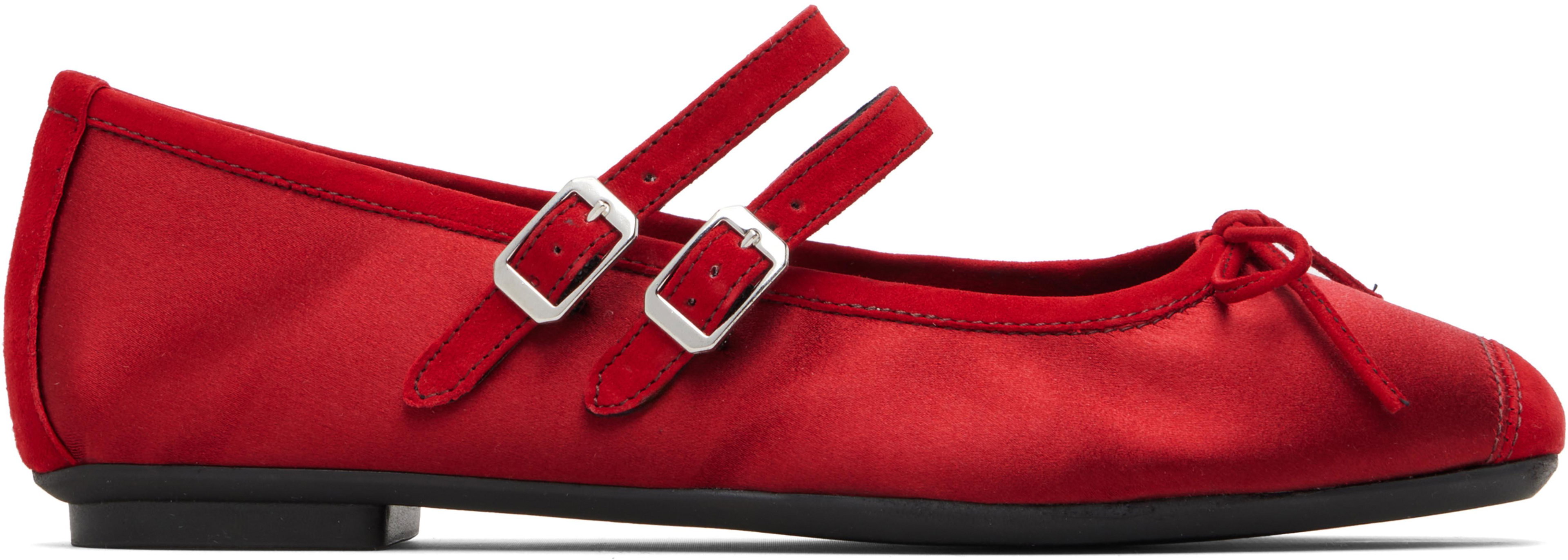 Red Reqins Edition Hemily Ballerina Flats by HAI