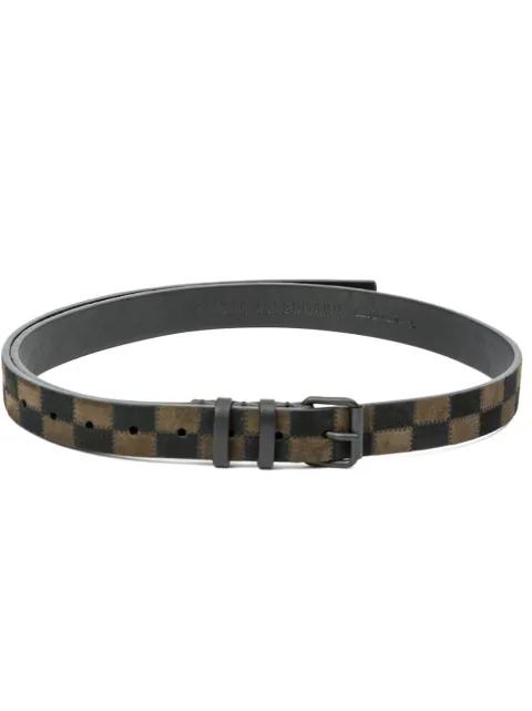 checkboard belt by HAIDER ACKERMANN