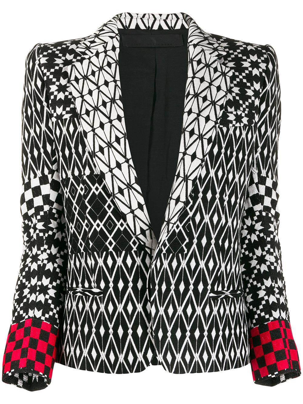 pattern mix blazer by HAIDER ACKERMANN