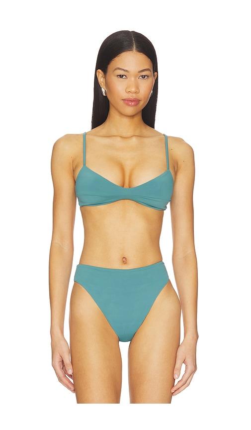 HAIGHT. Adjustable Monica Top in Green by HAIGHT.