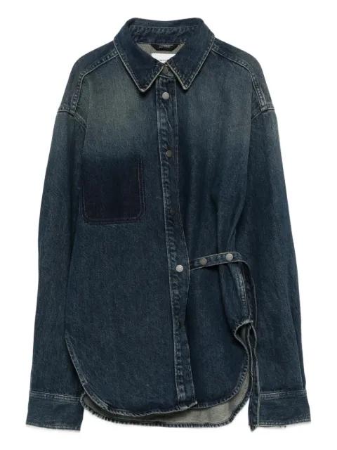 Bella belt pocket shirt by HAIKURE