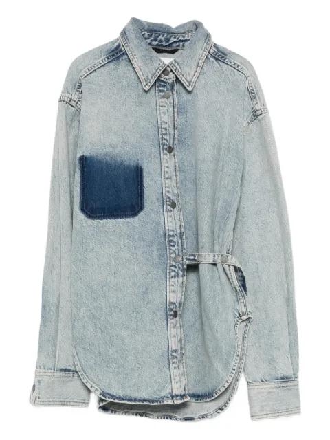 Bella belted shirt by HAIKURE
