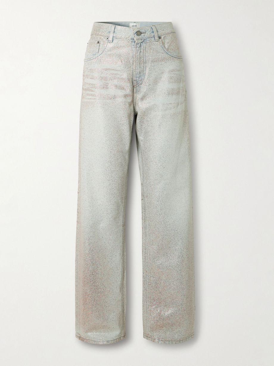 Bonnie Glam glittered mid-rise straight-leg jeans by HAIKURE Bonnie Glam glittered mid-rise straight-leg jeans by HAIKURE