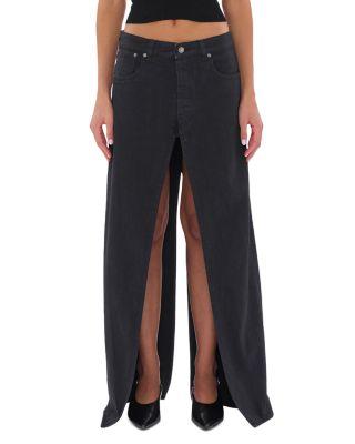 Gana Bull Slit Maxi Skirt by HAIKURE