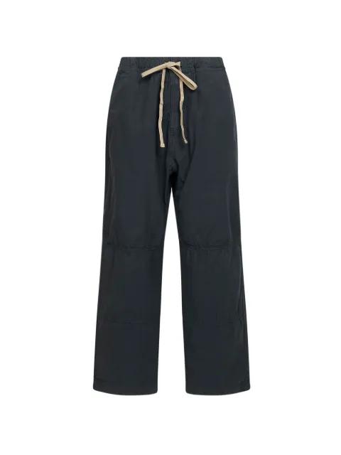 Gene elasticated logo-detail jeans by HAIKURE
