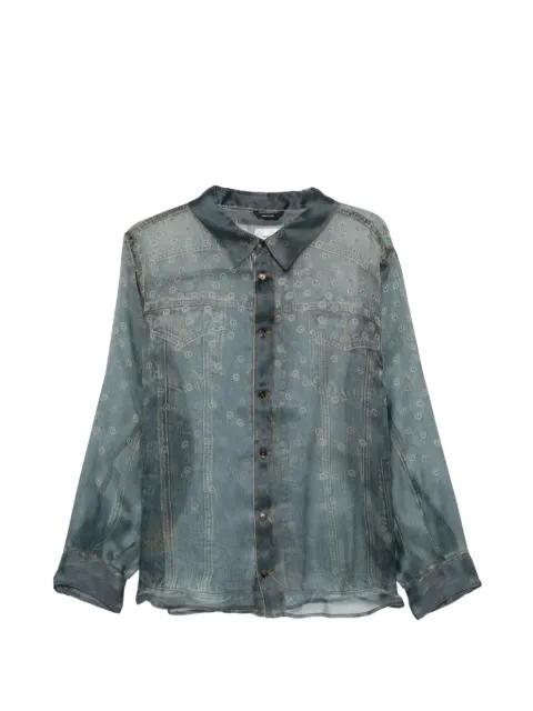 Maya buttoned silk shirt by HAIKURE