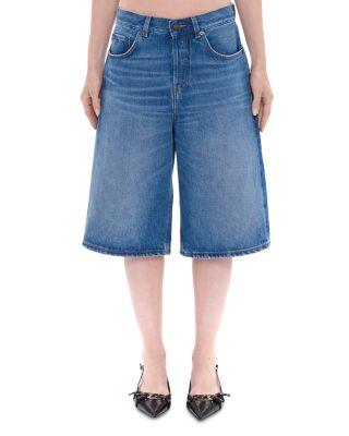New Becky Mid Rise Jean Shorts in Real Blue by HAIKURE