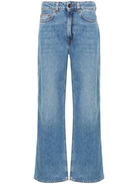 Winona mid-rise wide-leg jeans by HAIKURE