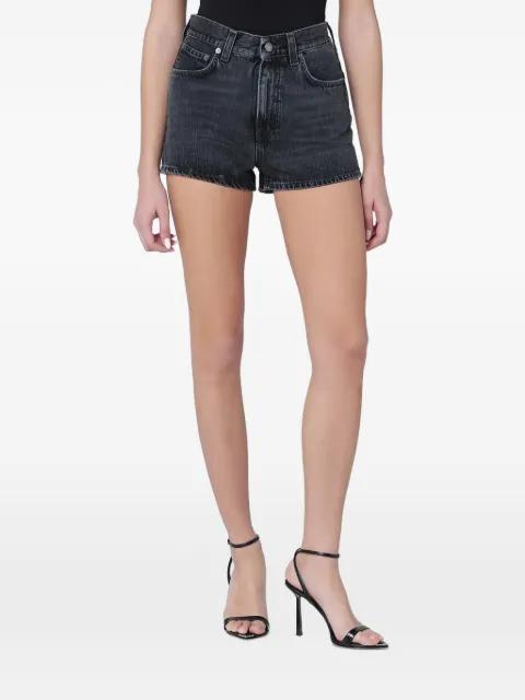black denim shorts by HAIKURE