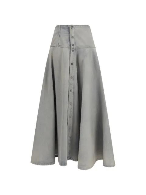 button A-line skirt by HAIKURE