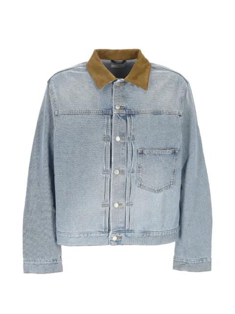 corduroy collar cotton jacket by HAIKURE