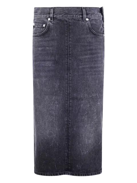 denim cotton skirt by HAIKURE