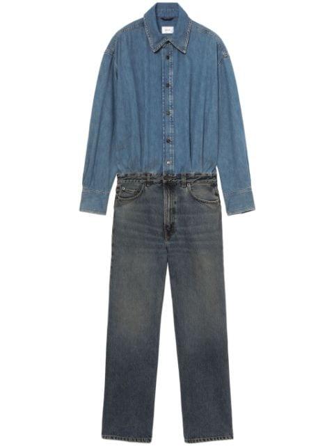 denim jumpsuit by HAIKURE