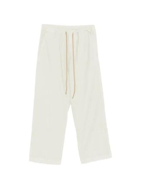 drawstring panelled trousers by HAIKURE