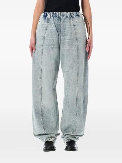 elastic-waistband jeans by HAIKURE