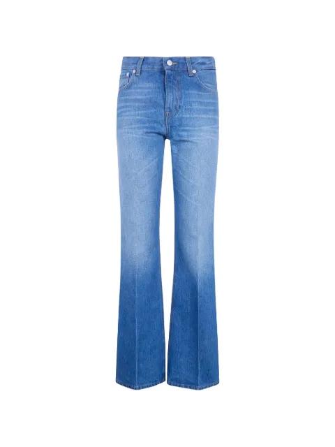 logo-patch flared jeans by HAIKURE